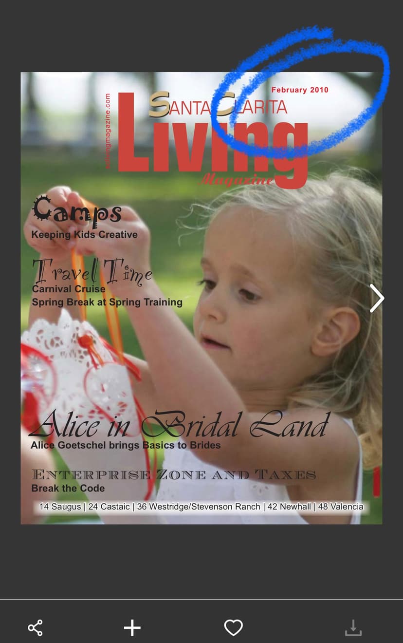 Santa Clarita Living magazine, February 2010 — cover issue in which Valencia Loan Company advertised